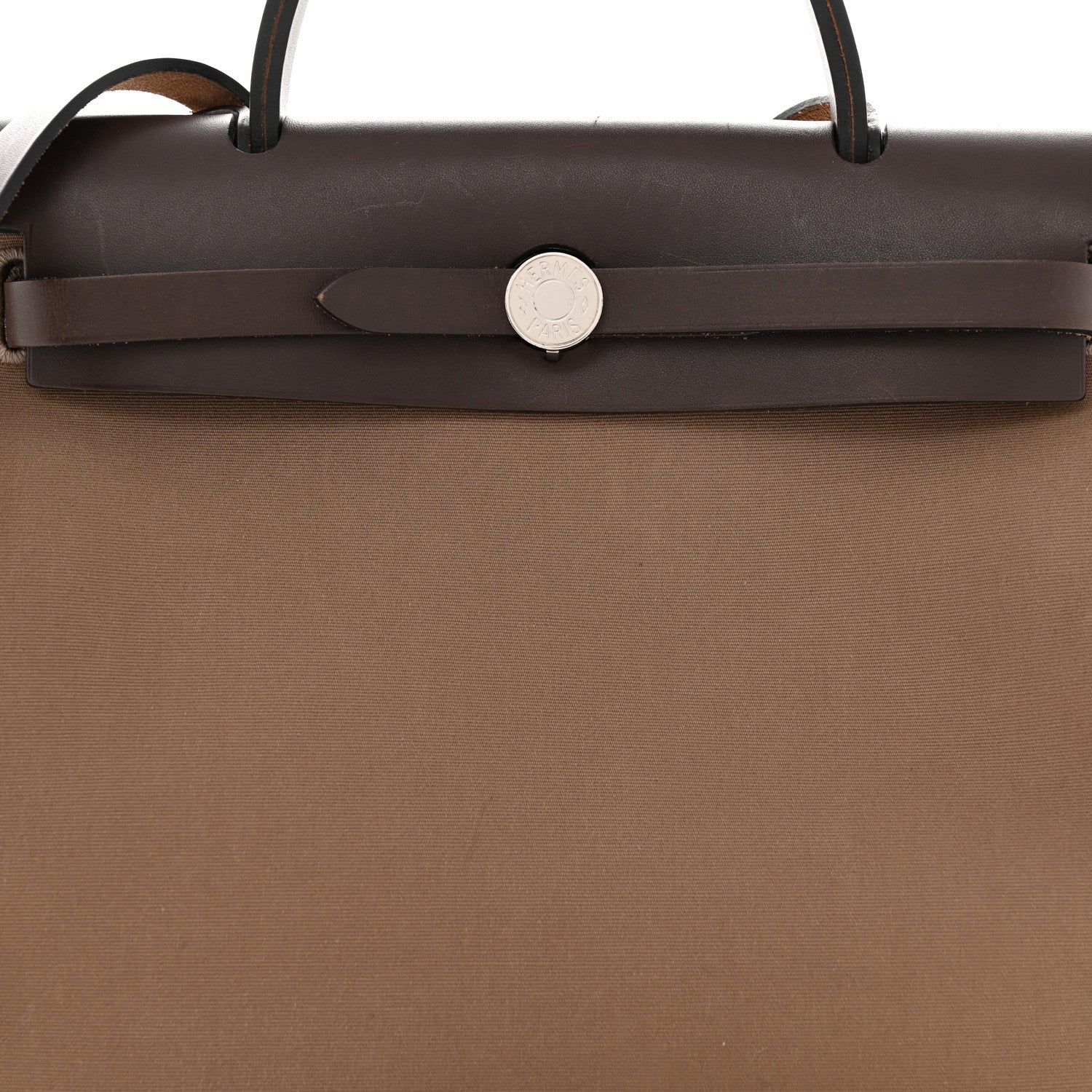 Hermes Vache Hunter Toile Herbag Zip 31 PM Etoupe Ebene 9 of 16