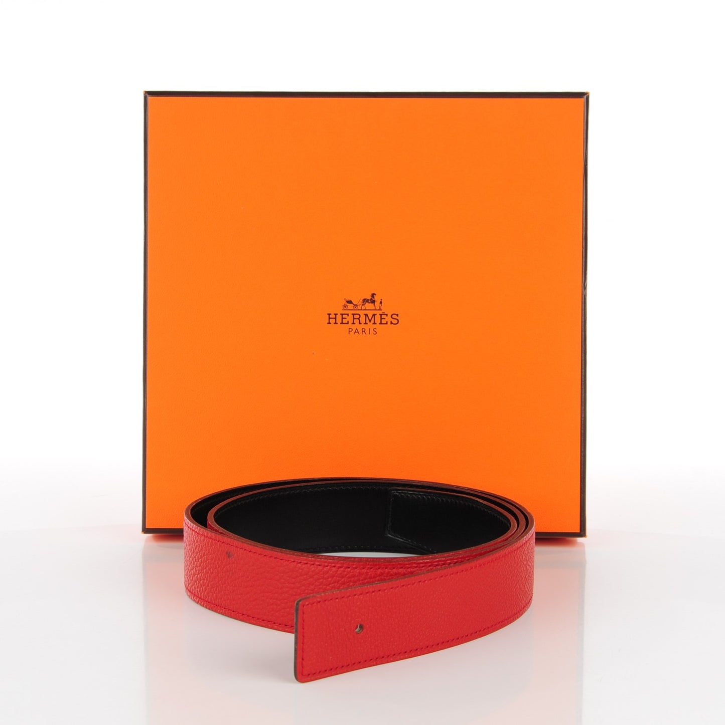 Box Togo 32mm Belt Strap 95 Black Vermillion