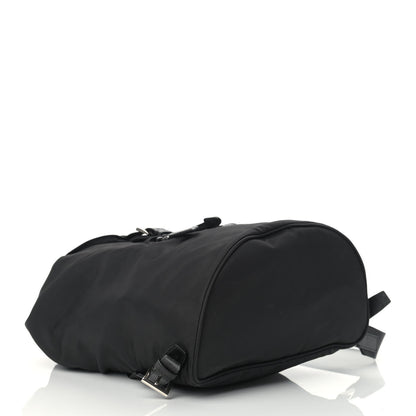 Prada Nylon Vela Saffiano Medium Cinch Backpack Black 3 of 11