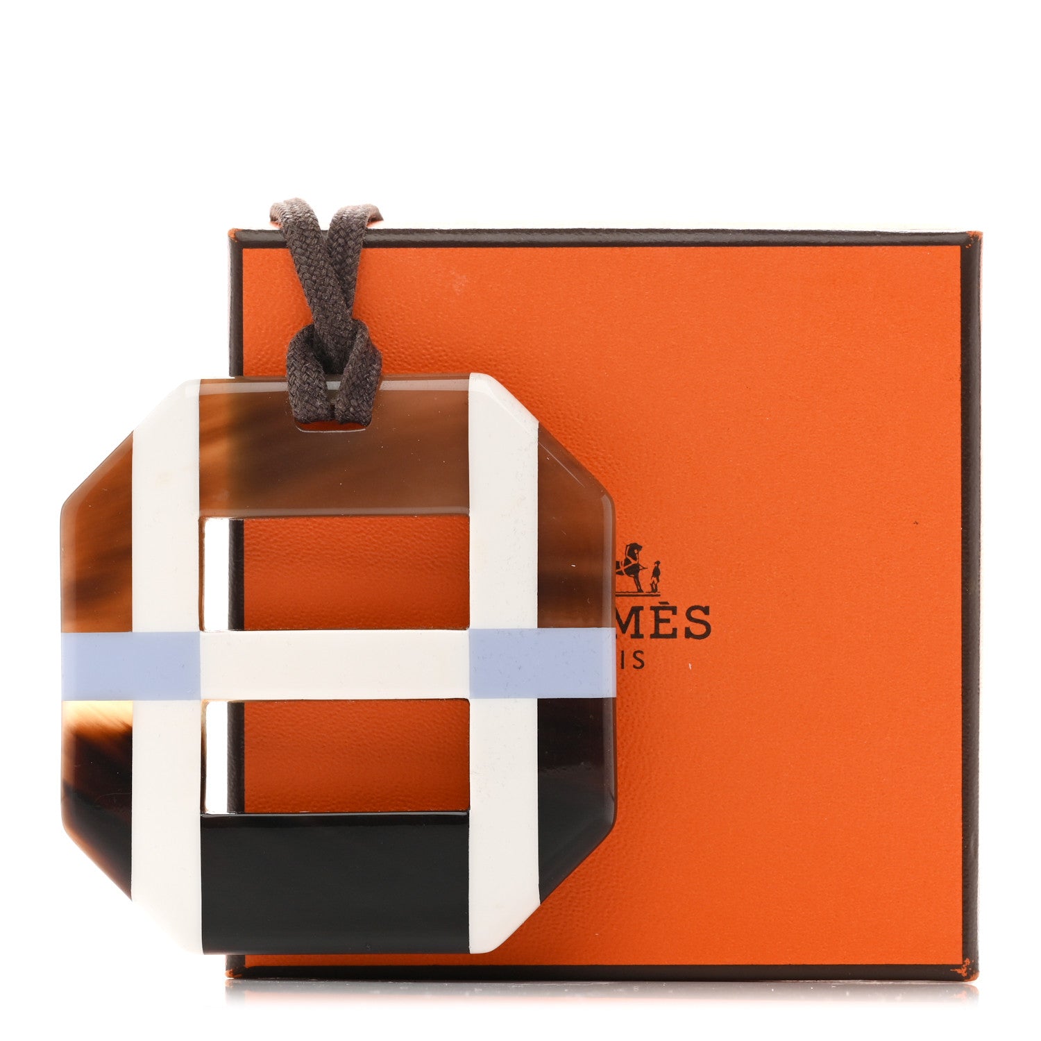 Hermes Horn Lacquer Opus Octagonal Necklace 7 of 7