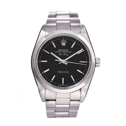 Rolex Stainless Steel 34mm Air-King Oyster Perpetual Precision Watch Black 14000 1 of 7