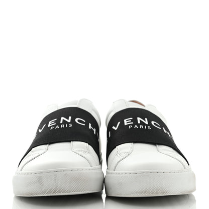Givenchy Calfskin Band Logo Womens Urban Street Sneakers 39 White Black 2 of 12