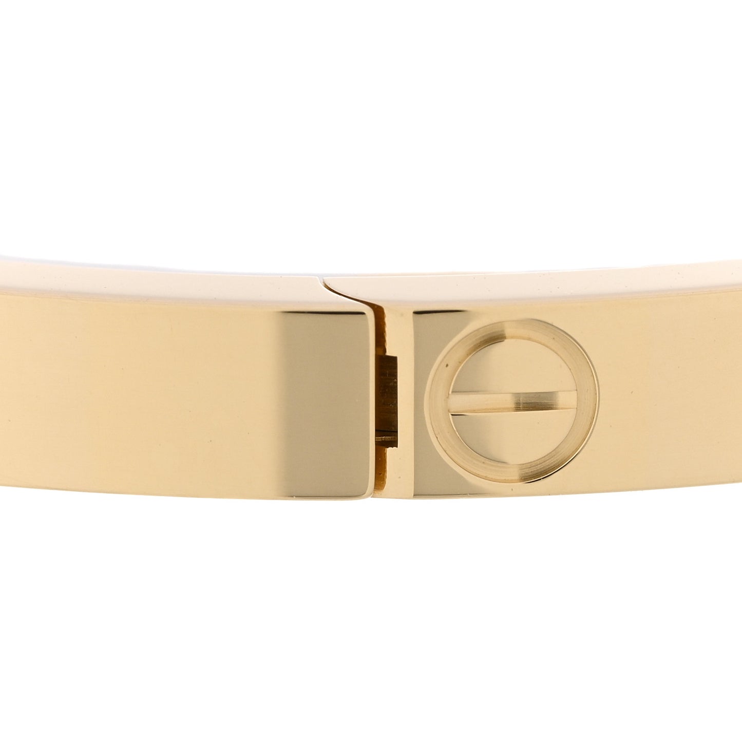18K Yellow Gold 6 Diamond Small LOVE Bracelet 16