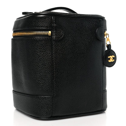 Chanel Caviar Cosmetic Vanity Bag Black 3 of 11