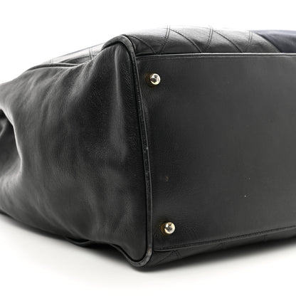 Chanel Canvas Calfskin XL Weekender Bag Black 8 of 11