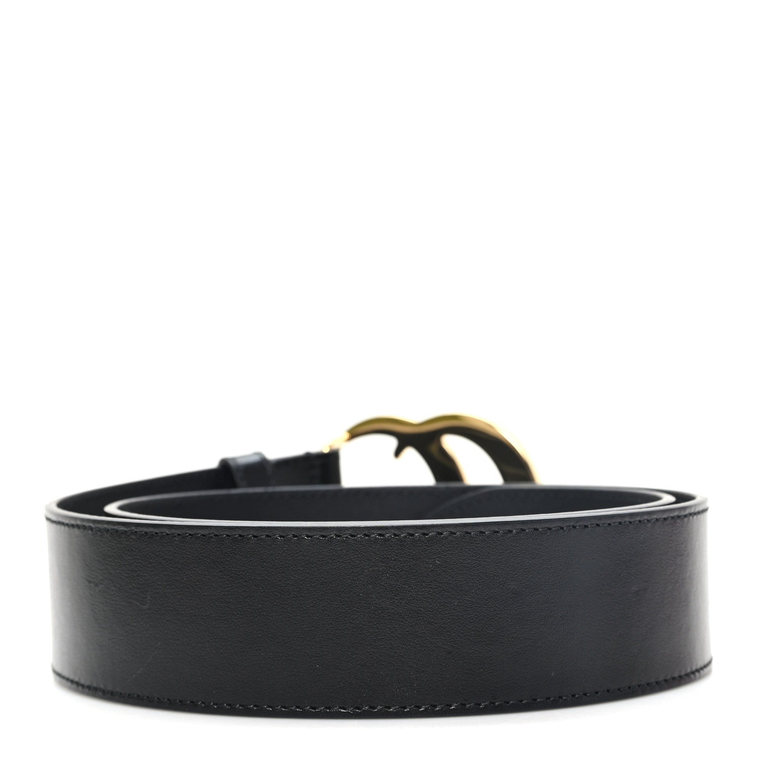 Gucci Plutone Calfskin Double G 40mm Belt 75 30 Black 2 of 5