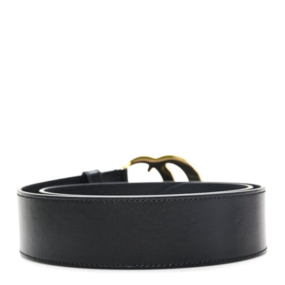 Gucci Plutone Calfskin Double G 40mm Belt 75 30 Black 2 of 5