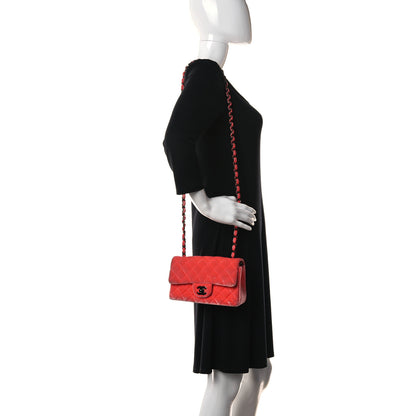 Chanel Velvet Quilted Mini Rectangular Flap Coral 3 of 26