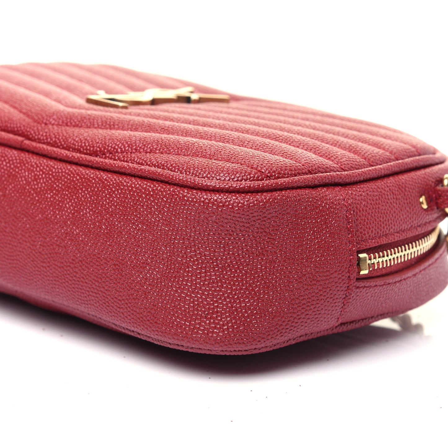 Grain De Poudre Matelasse Monogram Mini Lou Camera Bag Eros Red
