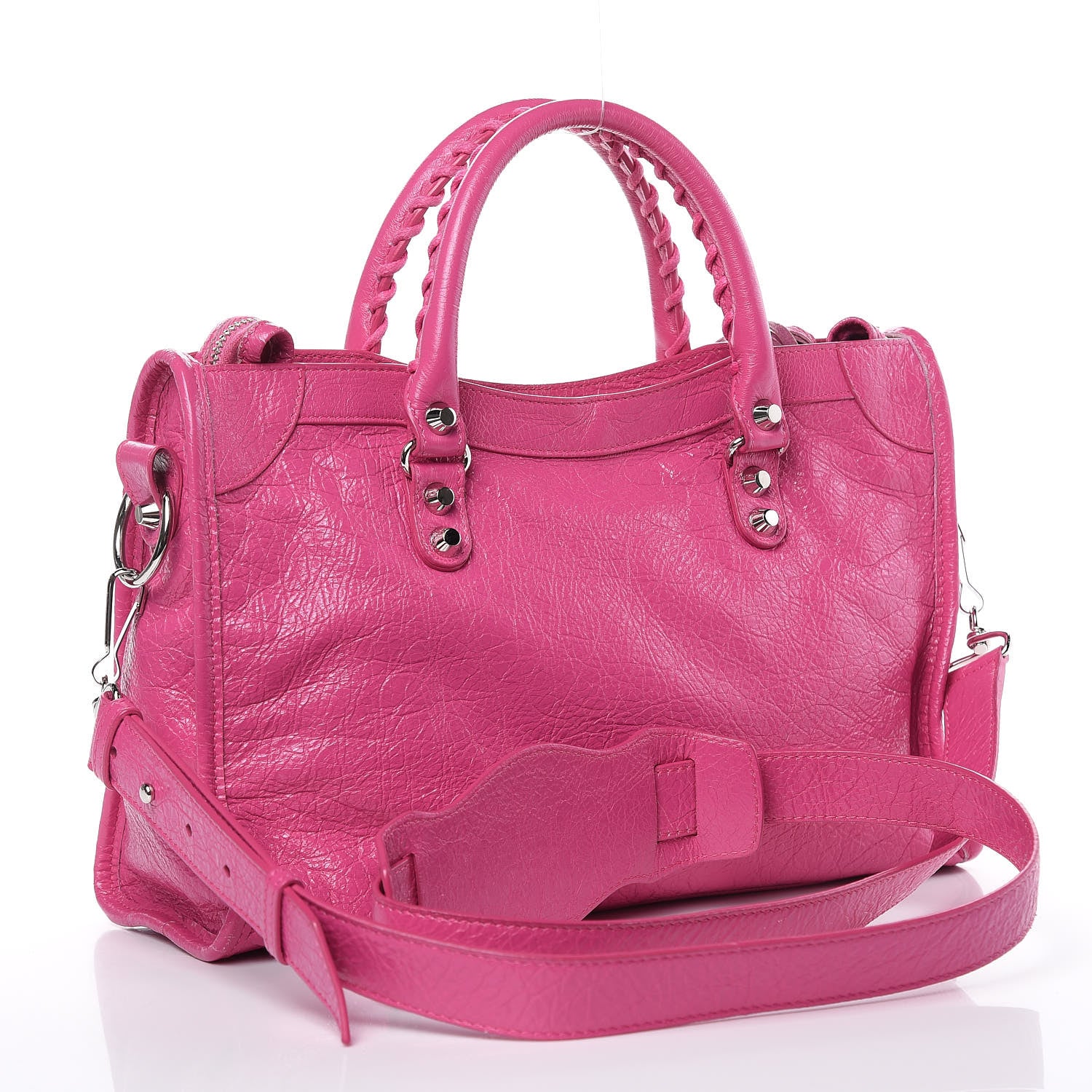 Balenciaga Agneau Classic Silver Hardware S City Rose Flamingo 3 of 15