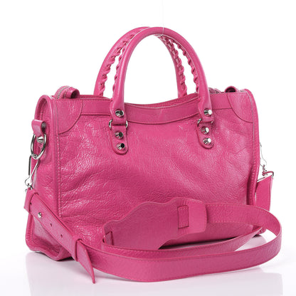 Balenciaga Agneau Classic Silver Hardware S City Rose Flamingo 3 of 15