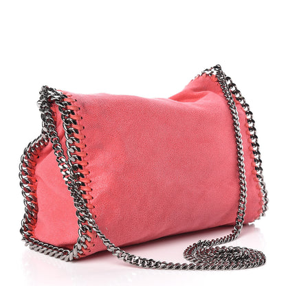 Stella McCartney Shaggy Deer Mini Falabella Fold Over Tote Pink Fluo 3 of 15