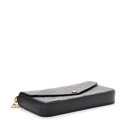 Louis Vuitton Empreinte Pochette Felicie Chain Wallet Black 3 of 11