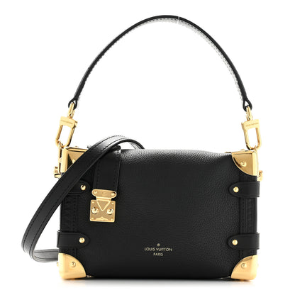 Louis Vuitton Grained Calfskin Side Trunk PM Black 1 of 11