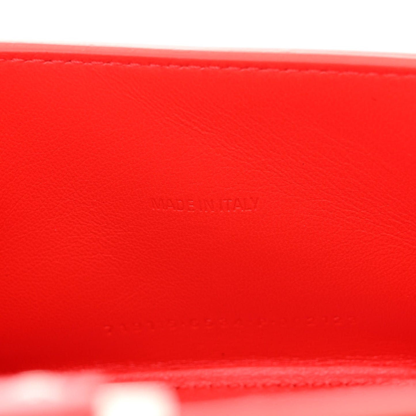 Smooth Calfskin Crystal Diagonal Allover Logo Hourglass Top Handle Bag XS Flame