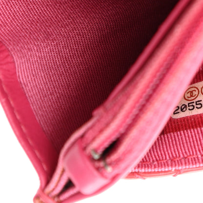 Chanel Patent Calfskin Quilted Wallet On Chain WOC Pink 8 of 15