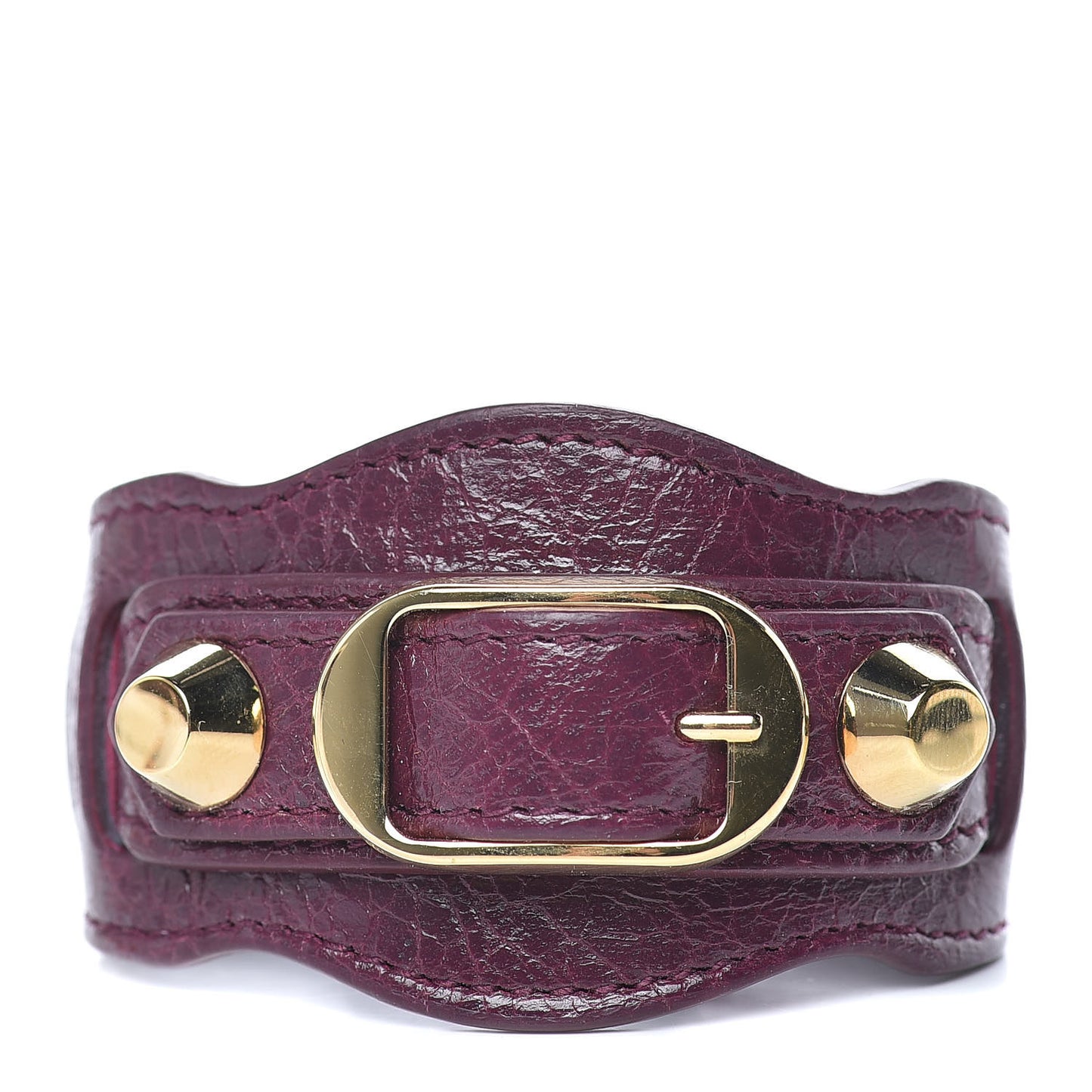 Agneau Arena Classic Hardware Bracelet S Violet Prune