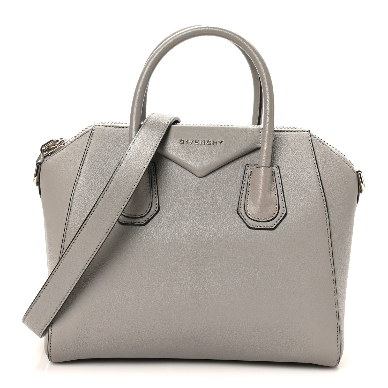 Givenchy Sugar Goatskin Small Antigona Pearl Grey 1 of 10