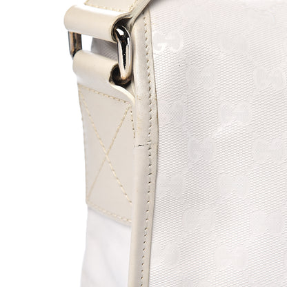 Gucci Imprime Monogram Medium Double Buckle Flap Messenger Bag White 13 of 16