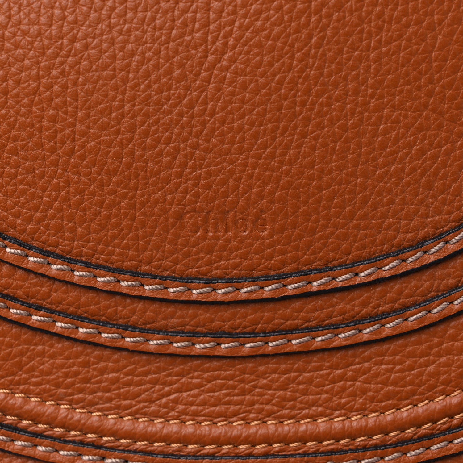 Chloe Calfskin Medium Marcie Round Crossbody Bag Tan 11 of 11