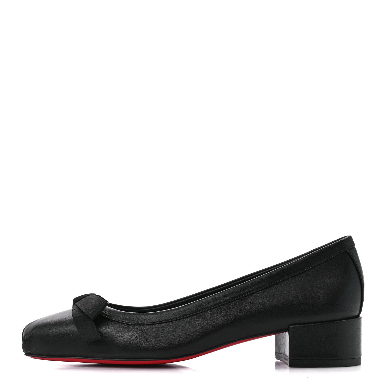 Christian Louboutin Nappa Mamaflirt 30mm Bow Pumps 37 Black 1 of 8