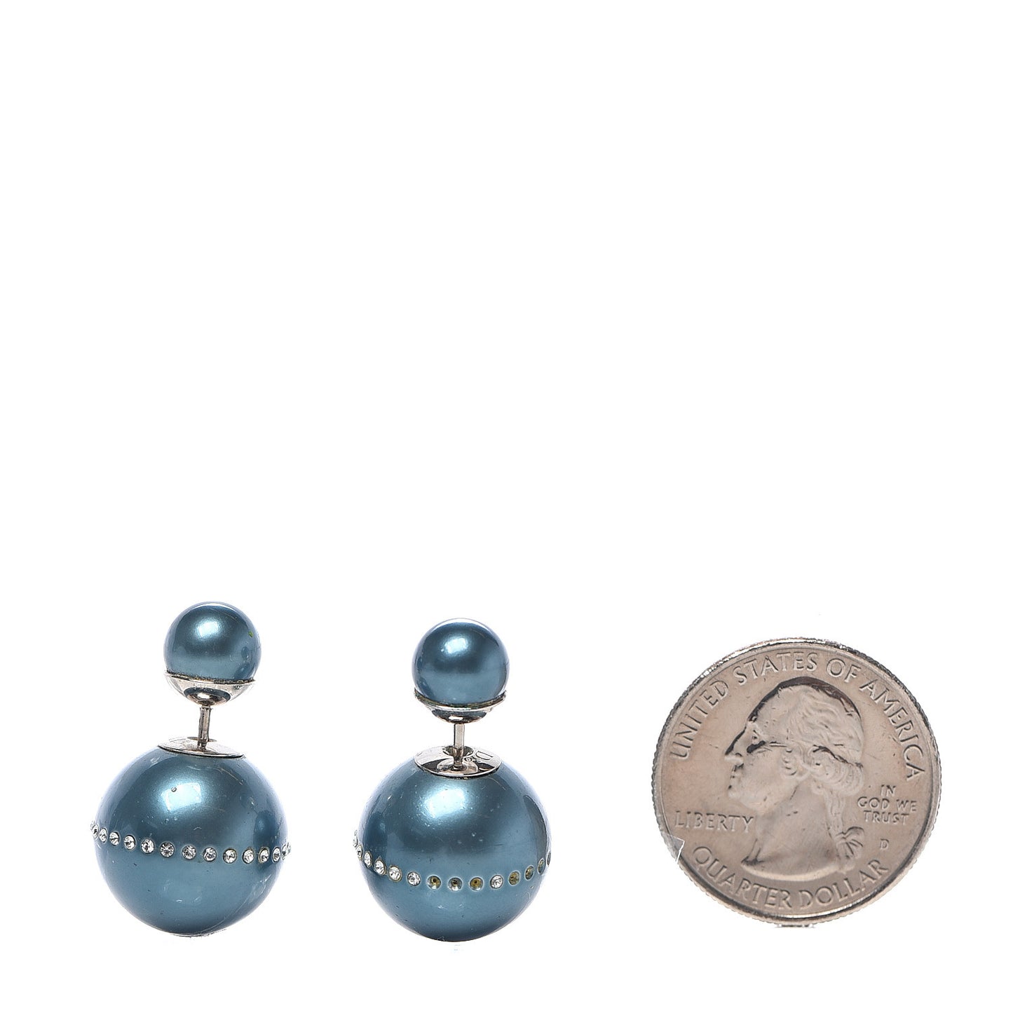 Crystal Mise En Dior Tribal Earrings Blue