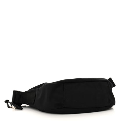Balenciaga Recycled Sport Nylon Logo Embroidered Wheel Sling Bag Black White 4 of 9