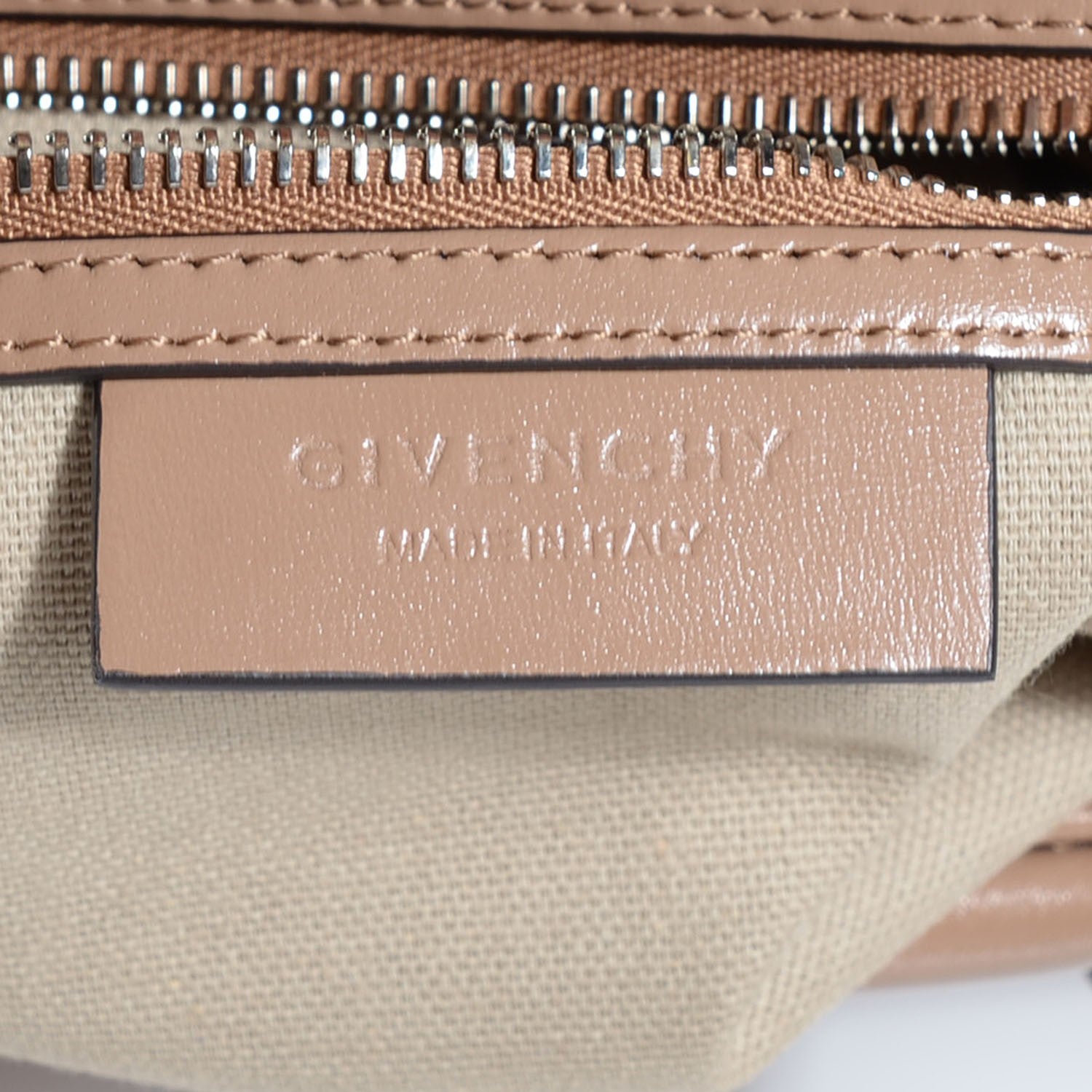 Givenchy Shiny Lord Calfskin Small Antigona Dark Beige 8 of 9