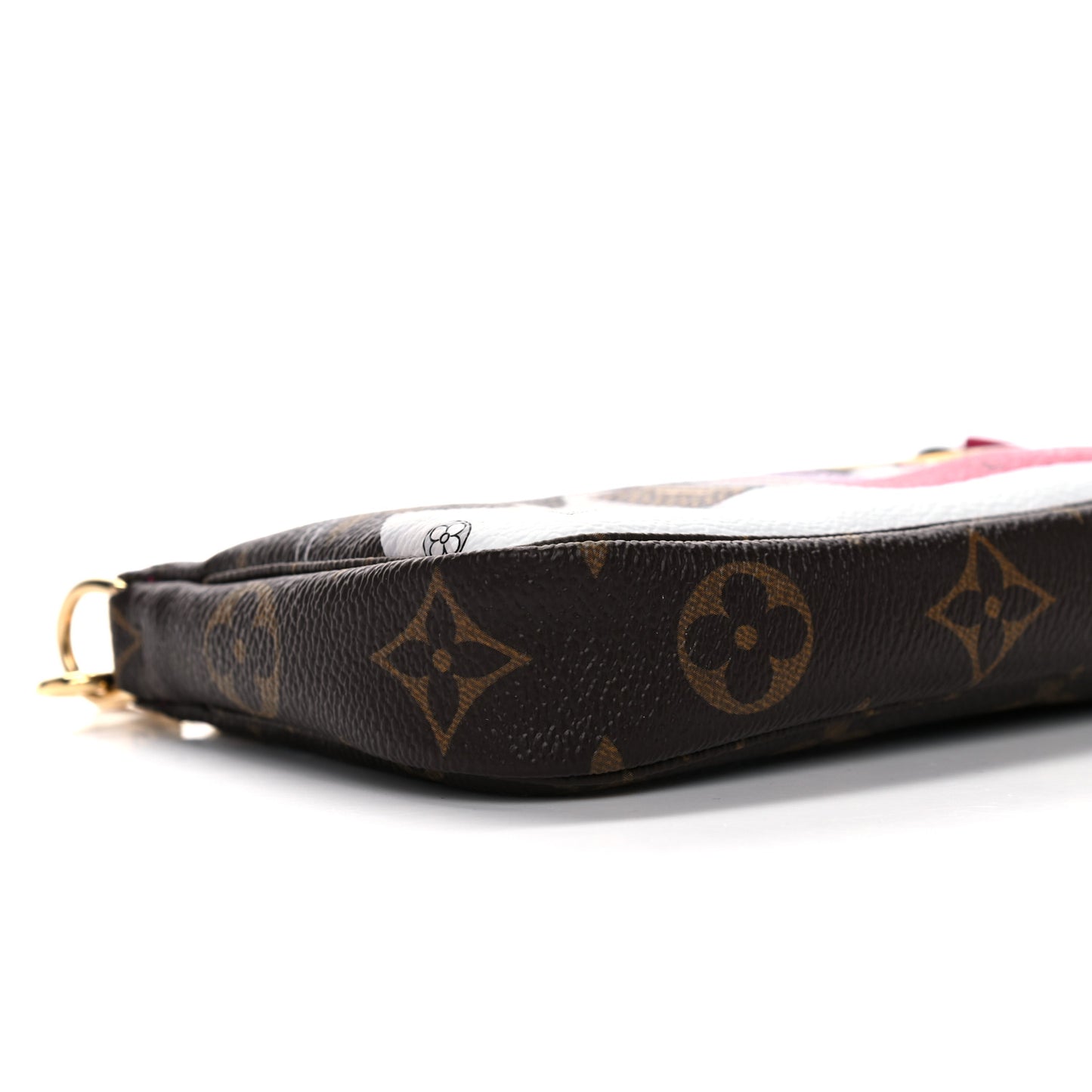 Monogram 2019 Christmas Animation Mini Courchevel Pochette Accessories Fuchsia
