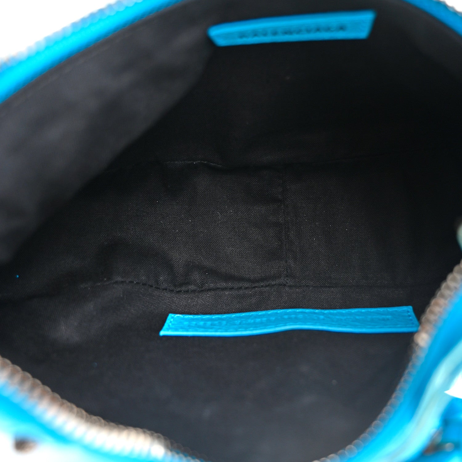 Balenciaga Agneau Arena Le Cagole Shoulder Bag XS Cyan 6 of 11