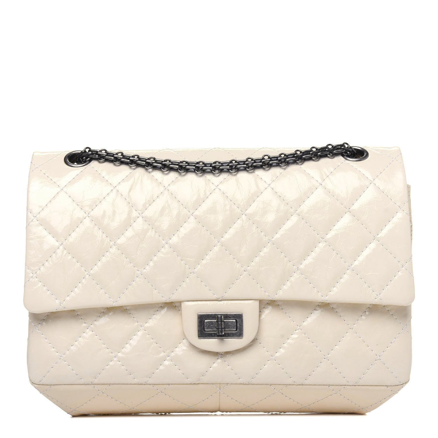 Chanel Aged Calfskin Quilted 2.55 Reissue 226 Flap Ivory 1 of 10