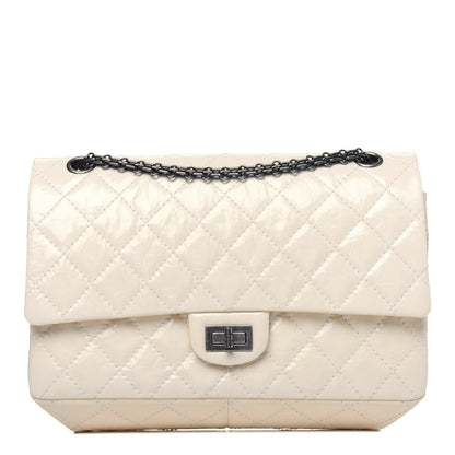 Chanel Aged Calfskin Quilted 2.55 Reissue 226 Flap Ivory 1 of 10