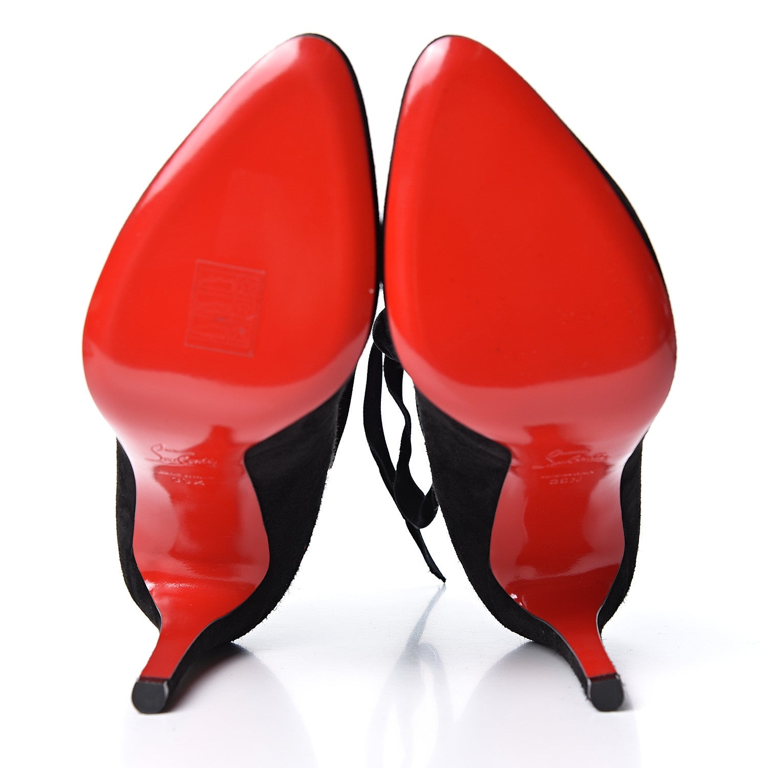 Christian Louboutin Veau Velours Spinetita 100 Ankle Boots 39.5 Black 6 of 9