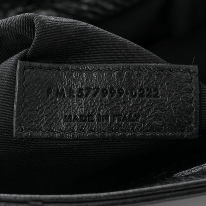 Saint Laurent Crinkled Calfskin Matelasse Monogram Medium Niki Shopper Tote Black 7 of 10