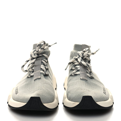 Balenciaga Neoprene Knit Womens Speed Lace Up Sneakers 7 Gris 2 of 8