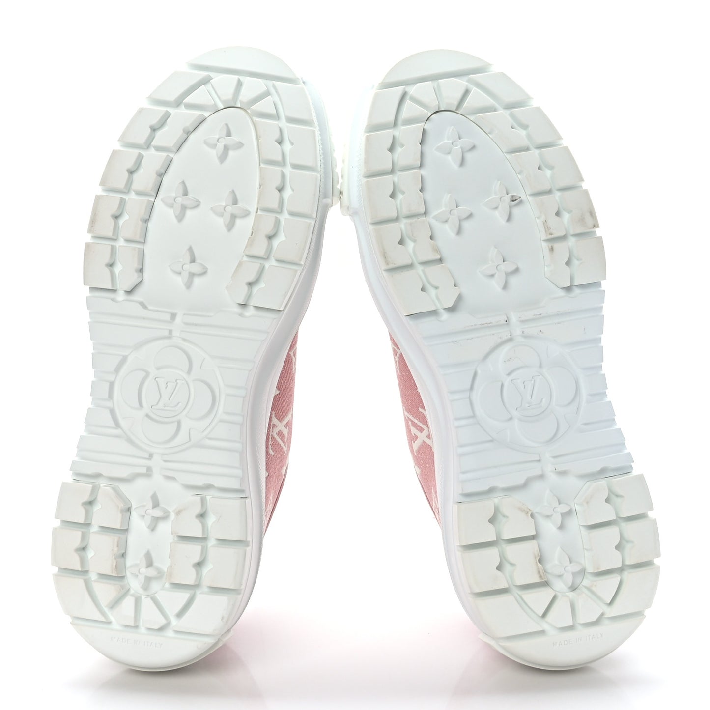 Denim Monogram Squad Sneakers 37 Pink