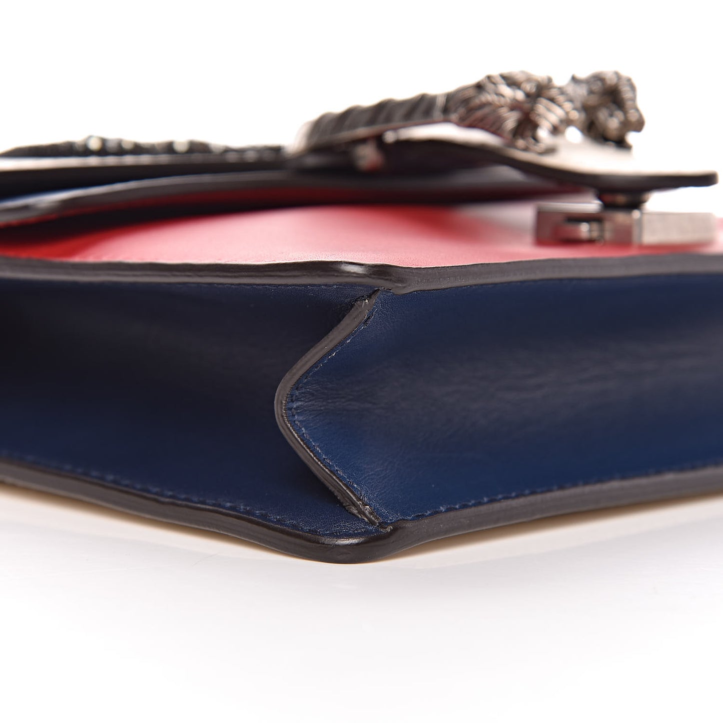 Calfskin Crystal Snake Embroidered Mini Dionysus Shoulder Bag Mystic White Hibiscus Red Blue Agata