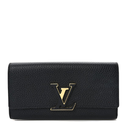 Louis Vuitton Taurillon Capucines Wallet Black 1 of 7