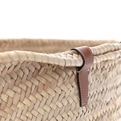 Celine Raffia Calfskin Triomphe Medium Panier Tan 10 of 11