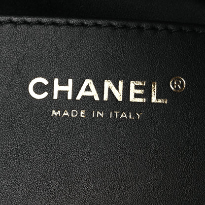 Chanel Washed Denim Quilted Medium Chanel 25 Handbag Black 7 of 13