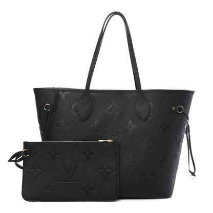 Louis Vuitton Empreinte Monogram Giant Neverfull MM Black 1 of 8