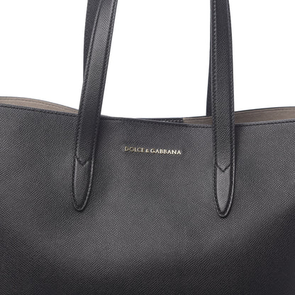 Dolce & Gabbana Dauphine Stampa Morrbida Shopping Tote Black 8 of 10