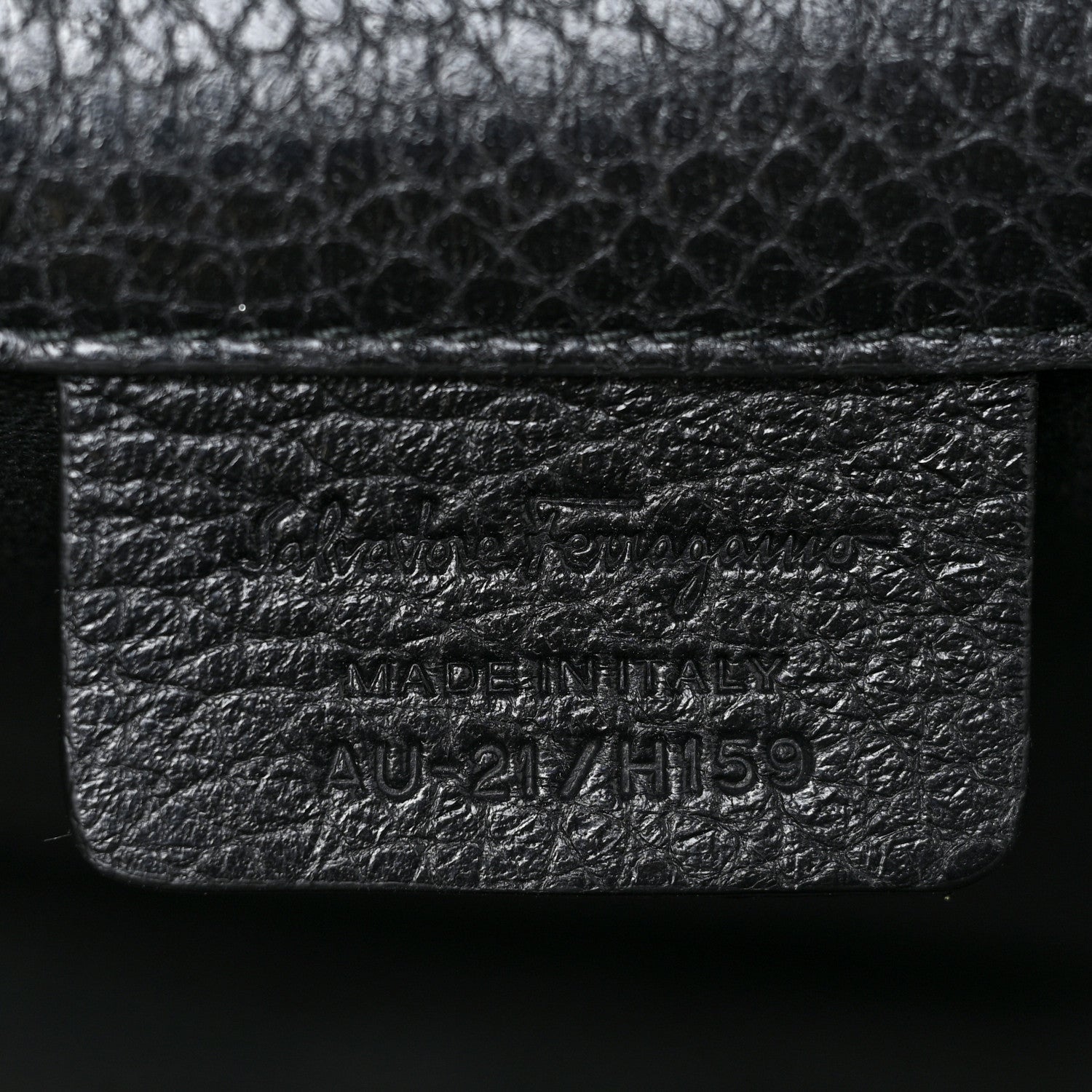 Salvatore Ferragamo Hammered Calfskin Small Studio Rock Bag Black 6 of 15