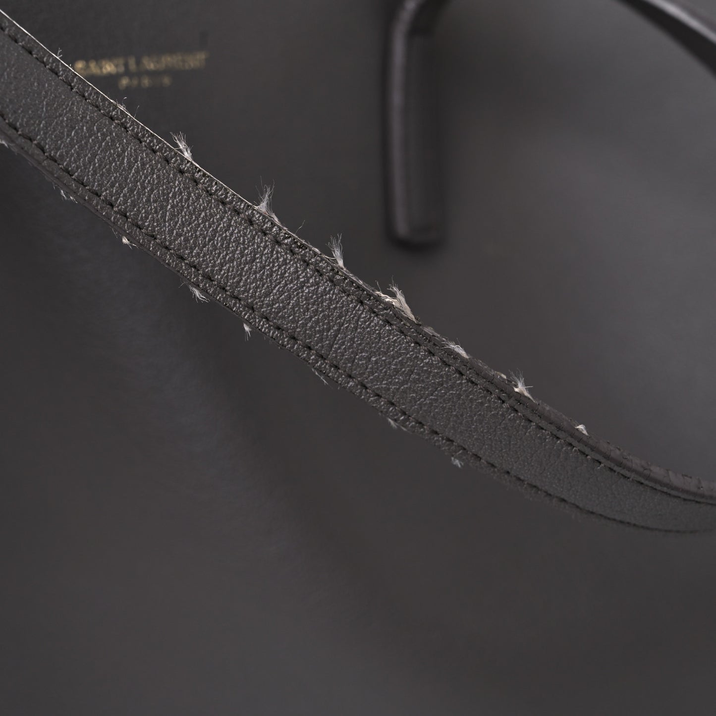 Calfskin Large Shopping Tote Dark Grey