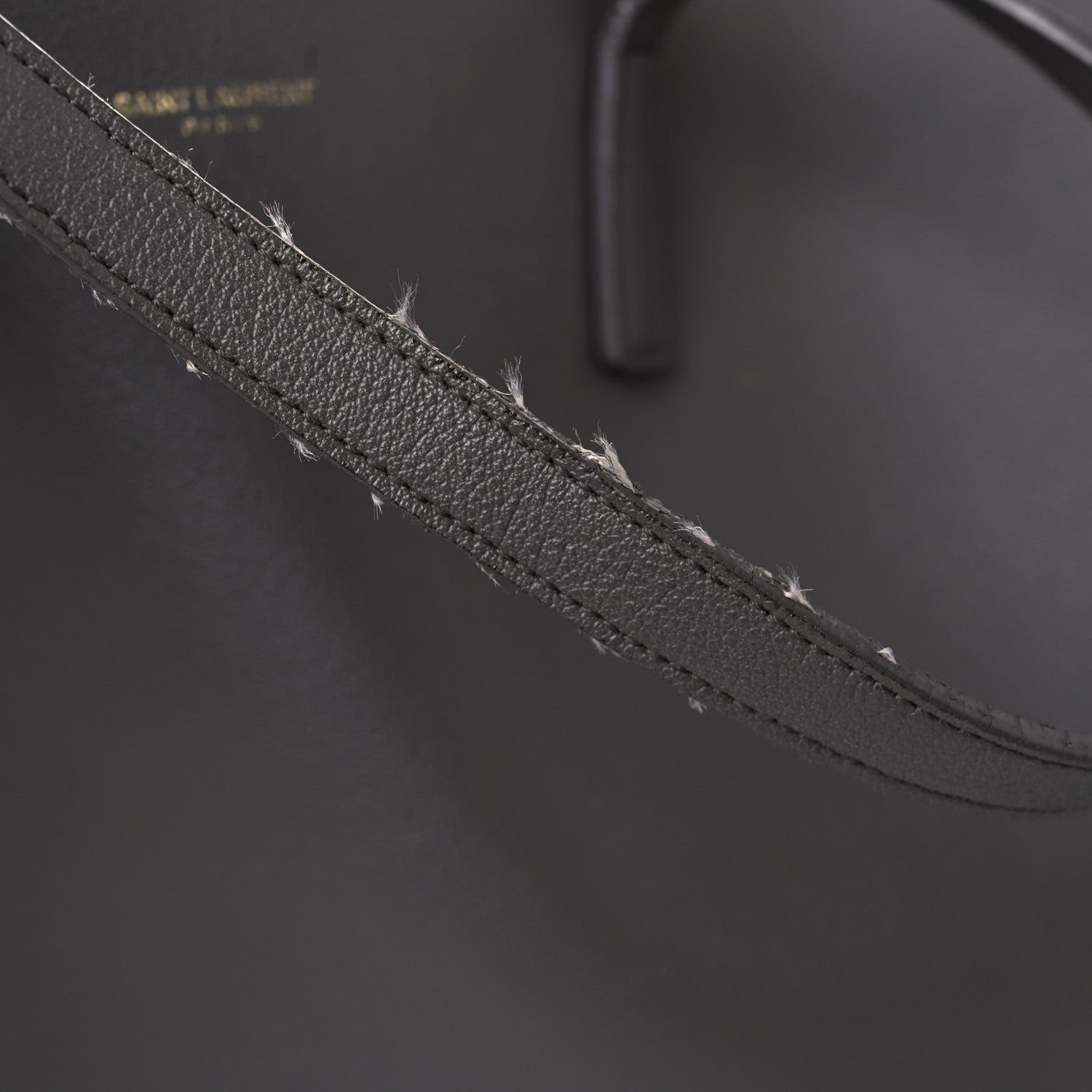 Saint Laurent Calfskin Large Shopping Tote Dark Grey 25 of 27