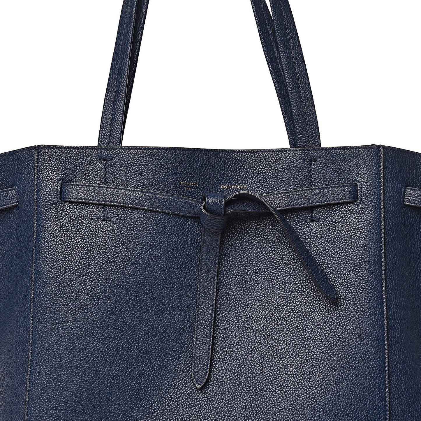 Soft Grained Calfskin Small Belt Cabas Phantom Abyss Blue