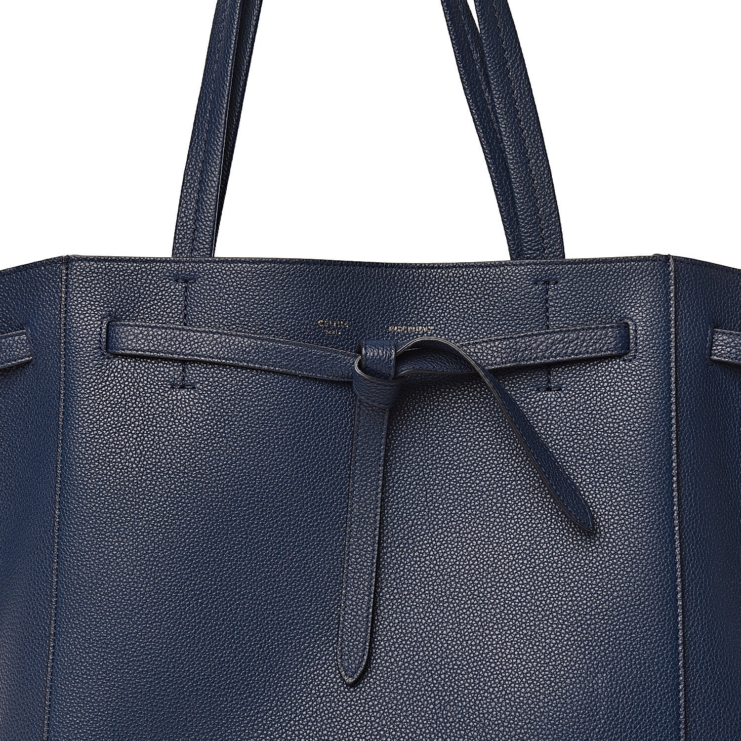 Celine Soft Grained Calfskin Small Belt Cabas Phantom Abyss Blue 12 of 12