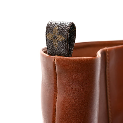 Louis Vuitton Calfskin Silhouette High Boots 36 Cognac 8 of 9