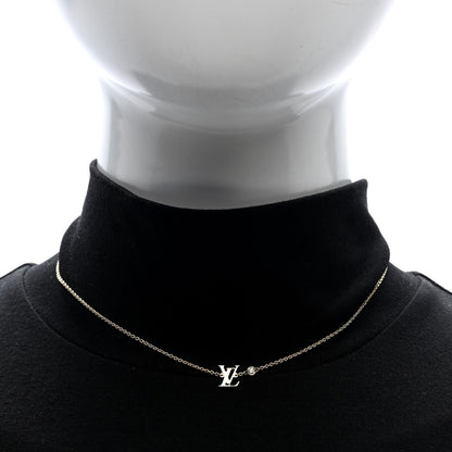 Louis Vuitton 18K Yellow Gold Diamond Idylle Blossom LV Pendant Necklace 2 of 4