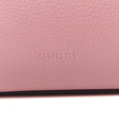 Gucci Cellarius Calfskin Small Bamboo Daily Top Handle Bag Carmine Rose 9 of 9